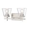Z-Lite Lauren Vanity, 2-Light, 16 In.W x 6.5 In.L x 8.5 In.H, Brushed Nickel/Clear 819-2V-BN - alternate 1
